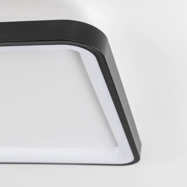 Brilagi - Lampada da soffitto dimmerabile a LED FALCON SLIM LED/50W/230V 50x50 cm nero + telecomando