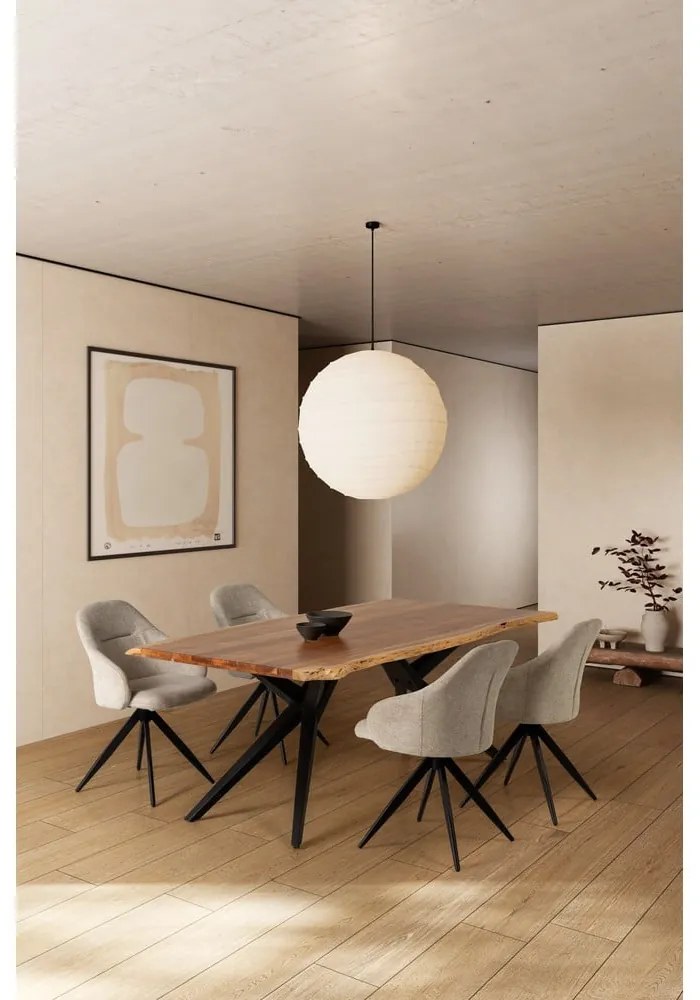 Tavolo da pranzo con piano in acacia 100x200 cm Mudri – MOME