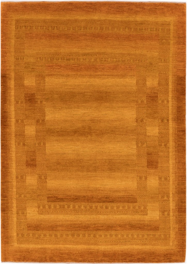 Loribaft Tappeto 170x240 Giallo (Iran) Annodato A Mano