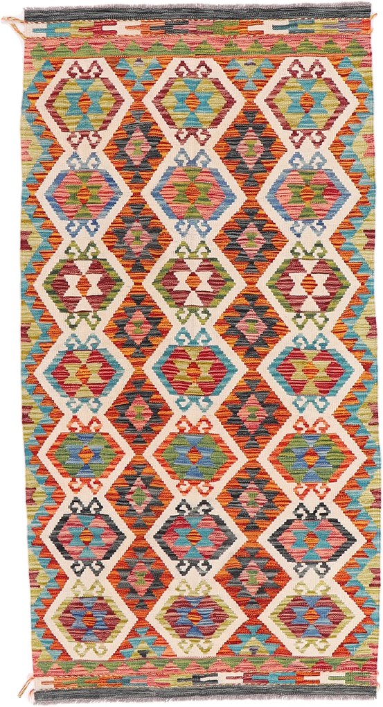 Kilim Tappeto 100x200 (Pakistan) Tessuto A Mano