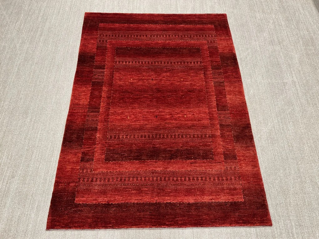 Loribaft Tappeto 170 x 240 Rosso (Iran) Annodato A Mano