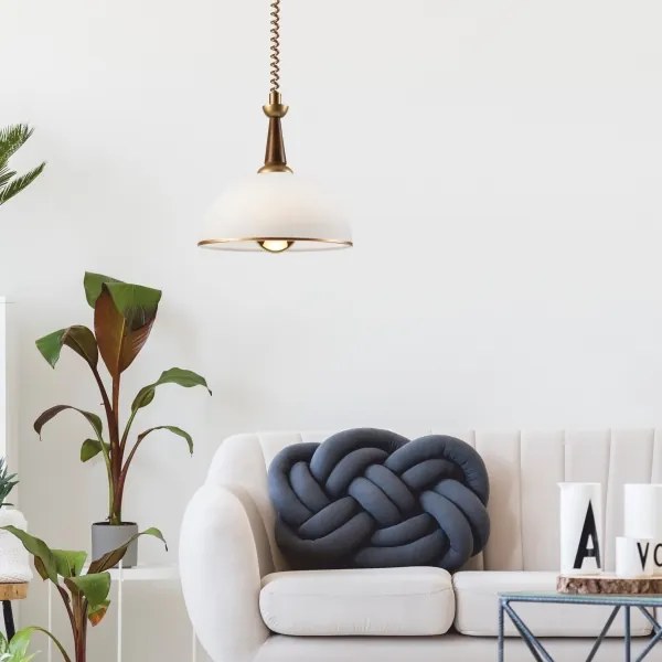 Lampadario a scomparsa CHIARA 1xE27/60W/230V marrone/rovere