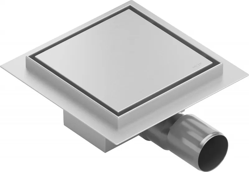 Mexen Flat-Q M13 scarico a pavimento quadrato 15 x 15 cm, inox - 1010015