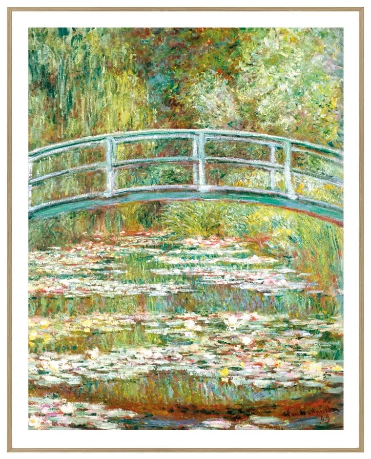 Quadro 40x50 cm Monet: Japanese Footbridge