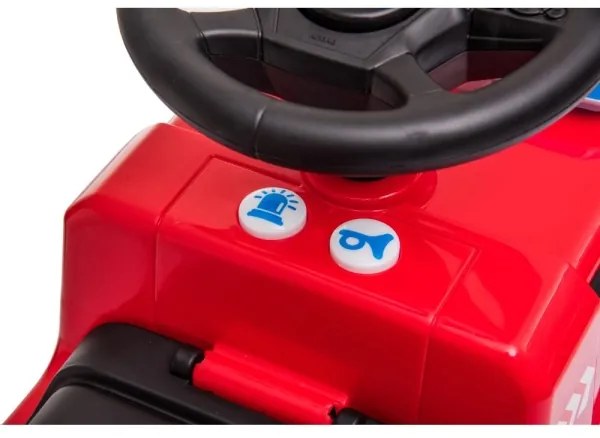 Bici a spinta Mercedes Camion dei pompieri 2xAA rosso