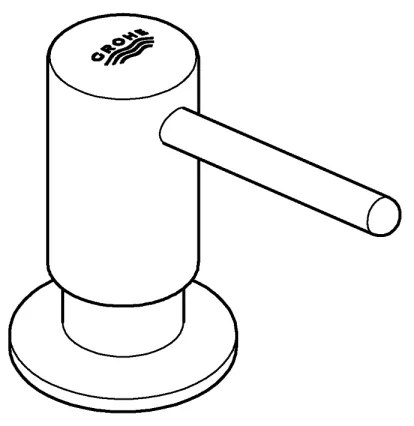 GROHE 40536000 - Dosatore di sapone CONTEMPORARY 400 ml cromo lucido