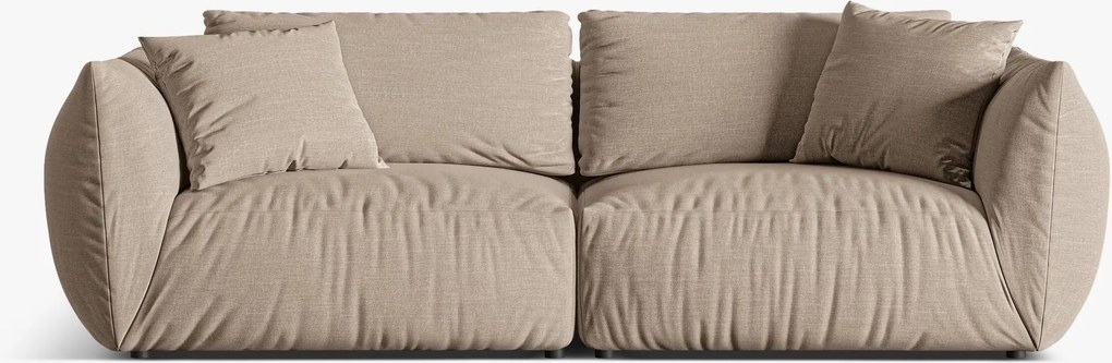 Divano modulare Chris 4 posti in velluto – L260 cm