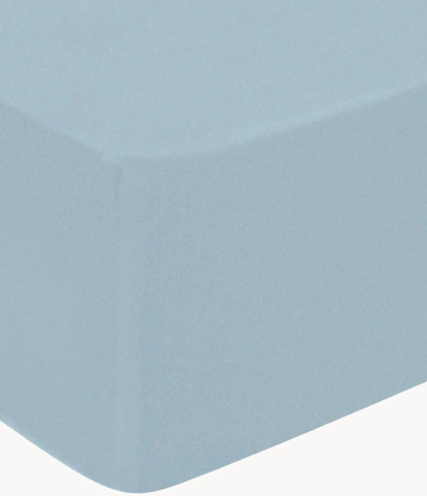 Lenzuolo con angoli boxspring in raso di cotone Uni