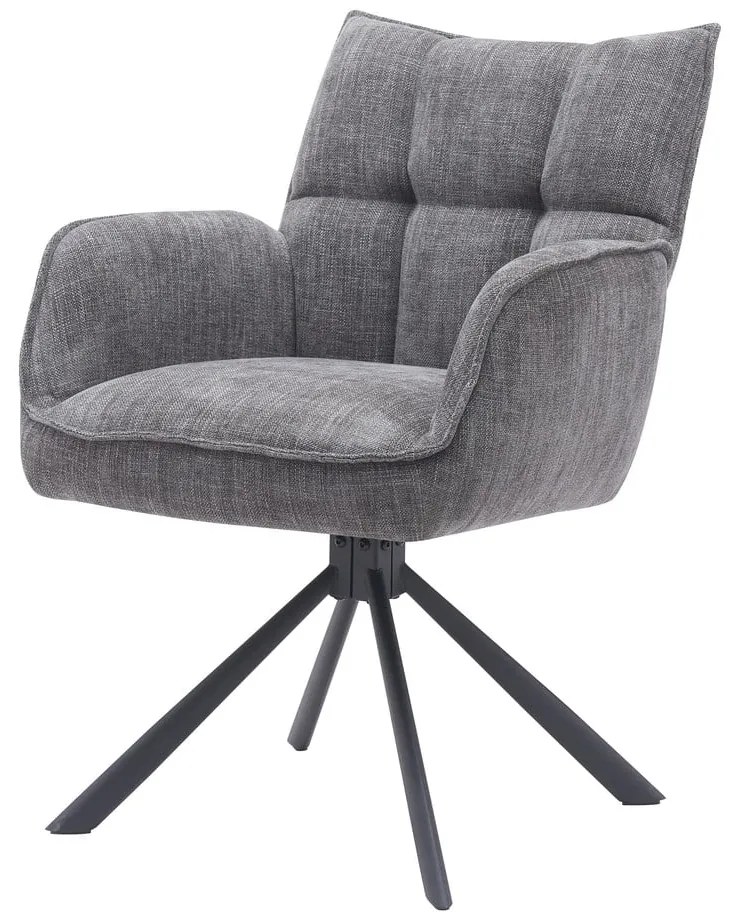 Set di sedie da pranzo grigia in imbottito 2 pz Marilla – Unique Furniture