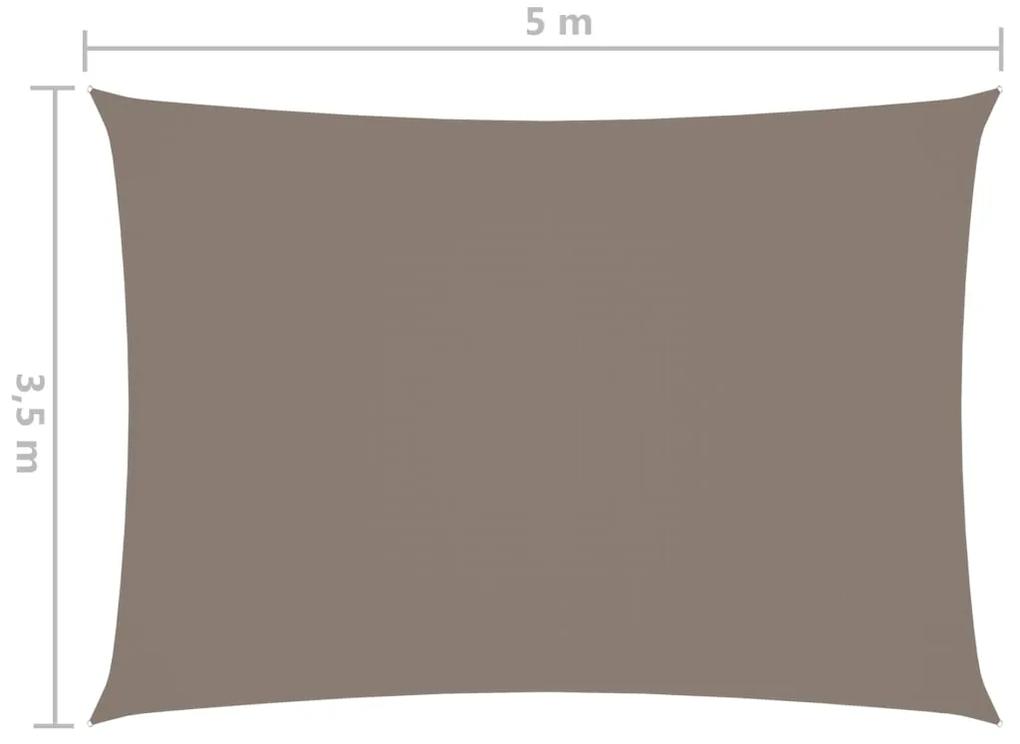 Parasole a Vela Oxford Rettangolare 3,5x5 m Talpa