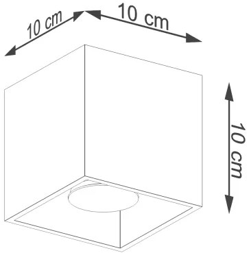 Sollux Sl.1182 - Faretto QUAD 1xGU10/10W/230V oro