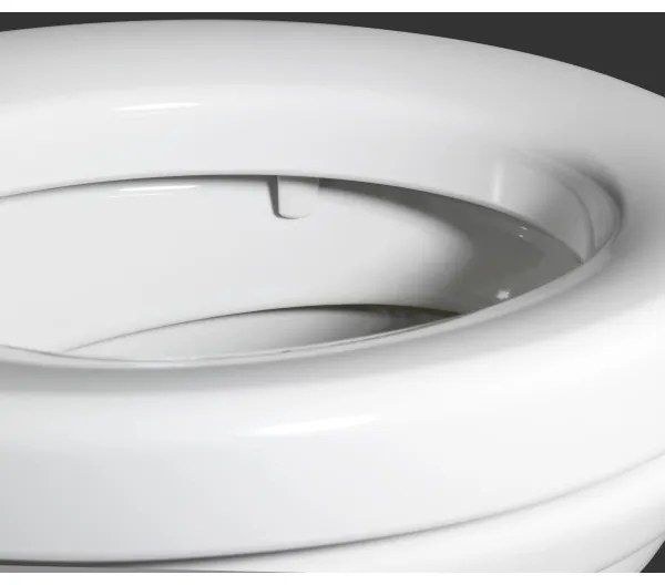 WENKO 21905100-Sedile WC SECURA 37x44 cm bianco/grigio