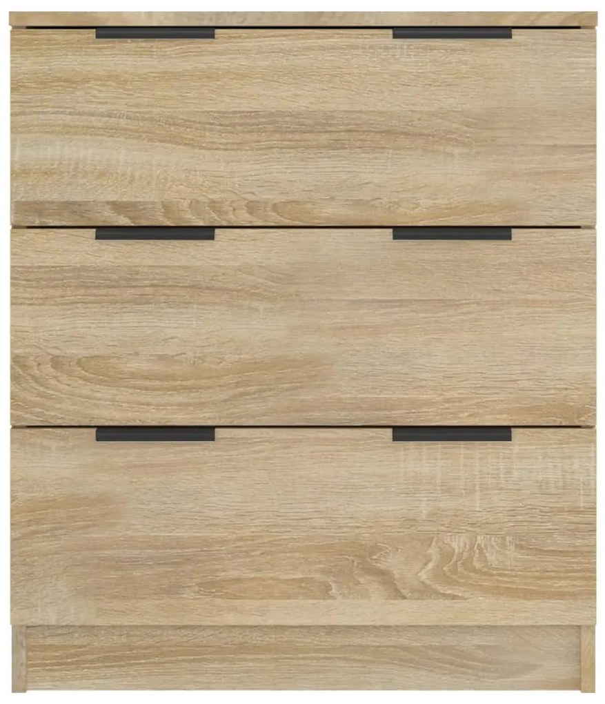 Credenza rovere sonoma 60x30x70 cm in legno multistrato