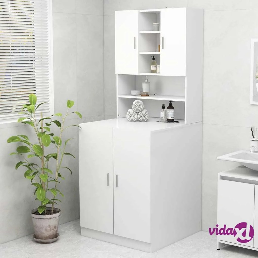 vidaXL Mobile per Lavatrice Bianco