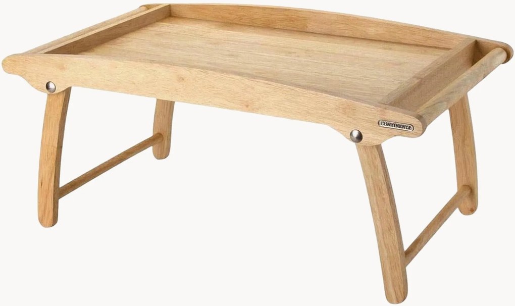 Vassoio da letto in legno di albero della gomma Trine