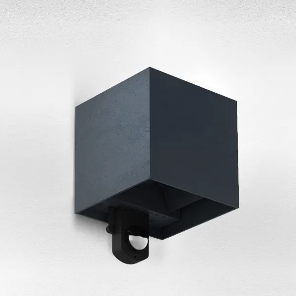 Brilagi - CUBE da esterno Muro Lampada con Sensor, LED/6W/230V, antracite