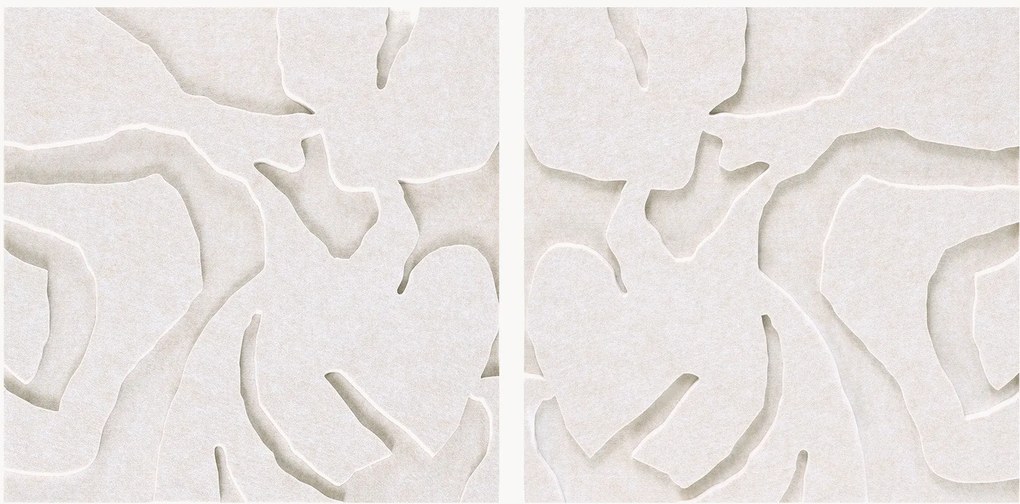Set di 2 opere d'arte acustiche Soft Embrace