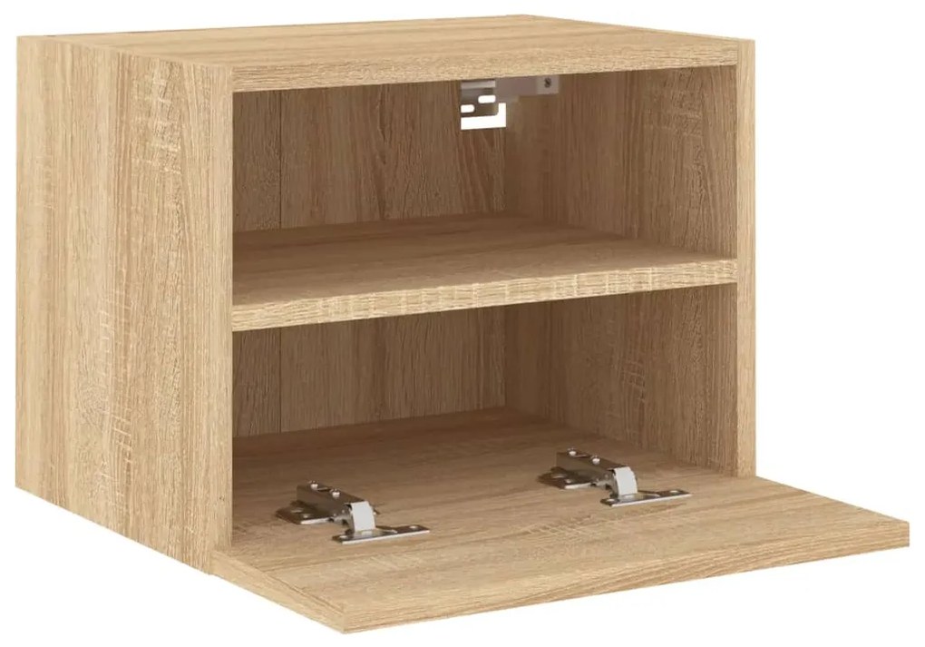 Mobile TV a Parete Rovere Sonoma 40x30x30 cm Legno Multistrato