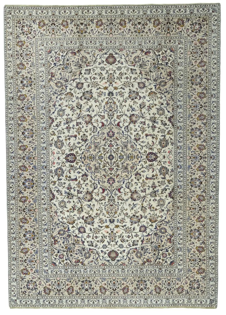 Kashan Tappeto persiano 250x350 Beige (Iran) Annodato A Mano
