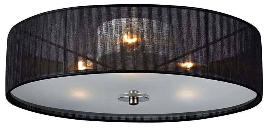 Markslöjd 104884 - Plafoniera BYSKE 3xE14/40W/230V nero