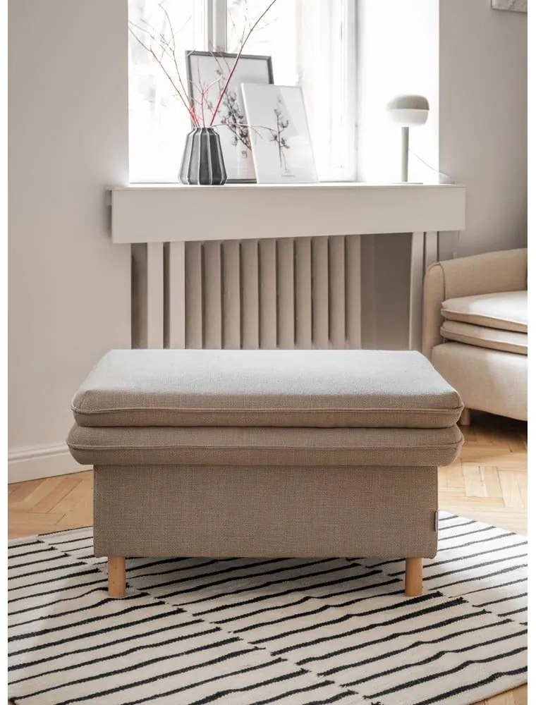 Poggiapiedi marrone chiaro Simon - Miuform