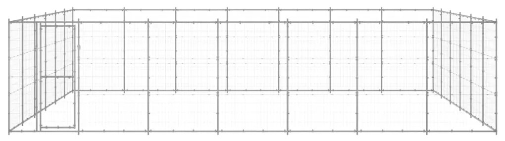 Gabbia per cani da esterno in acciaio zincato 50,82 m²
