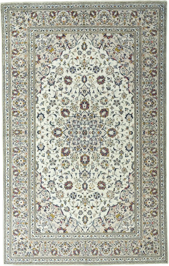 Kashan Tappeto persiano 200 x 320 Beige (Iran) Annodato A Mano