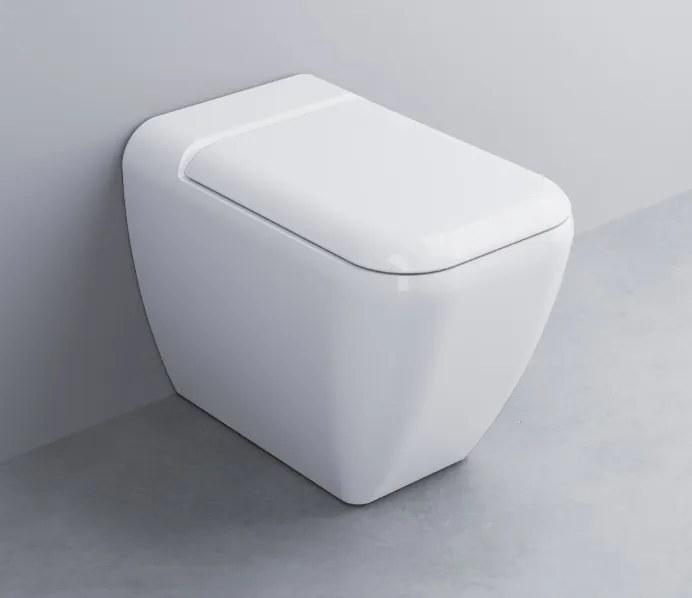 Cielo Shui Wc a pavimento con scarico parete trasformabile a terra con curva tecnica senza sedile in ceramica bianco lucido