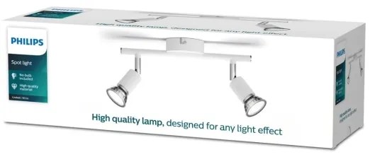 Philips - Faretto LIMBALI 2xGU10/50W/230V bianco