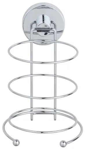 WENKO 20896100 - Supporto per asciugacapelli VACUUM-LOC MILAZZO 12x17 cm cromo lucido
