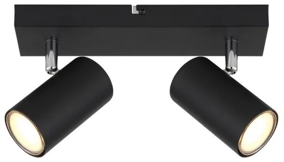 Globo 57911-2B - Luce Spot ROBBY 2xGU10/35W/230V nero
