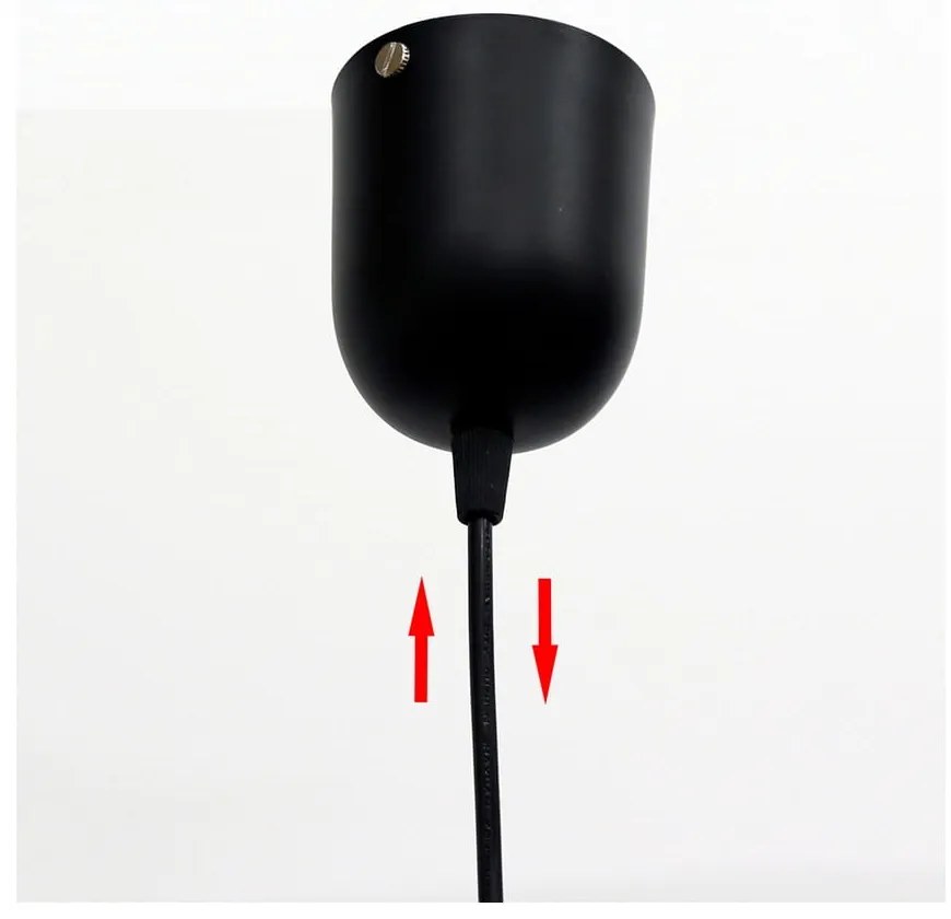 Lampada a sospensione nera con paralume in vetro ø 10 cm Felis - Candellux Lighting