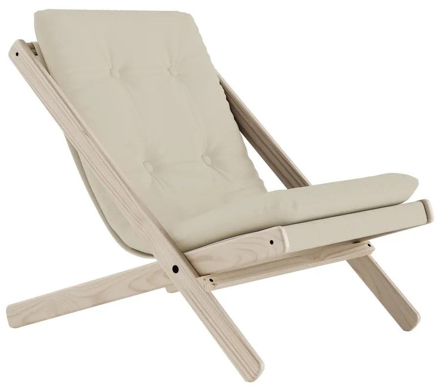 Sedia pieghevole Raw/Beige Boogie - Karup Design