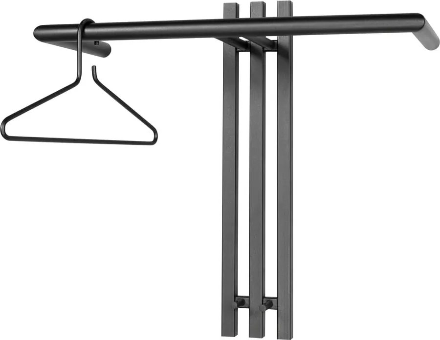 Attaccapanni da parete nero in metallo 65 cm Senza – Spinder Design
