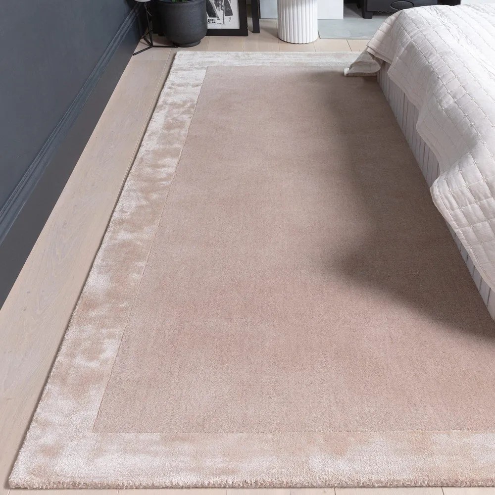 Tappeto beige tessuto a mano con lana 120x170 cm Ascot - Asiatic Carpets