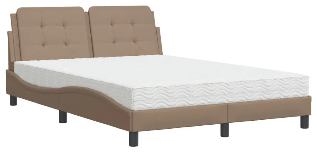 Letto con materasso cappuccino 120x200cm similpelle