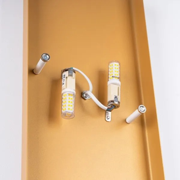 Sollux SL.1353 - Applique DURLIN 2xG9/8W/230V oro/bianco
