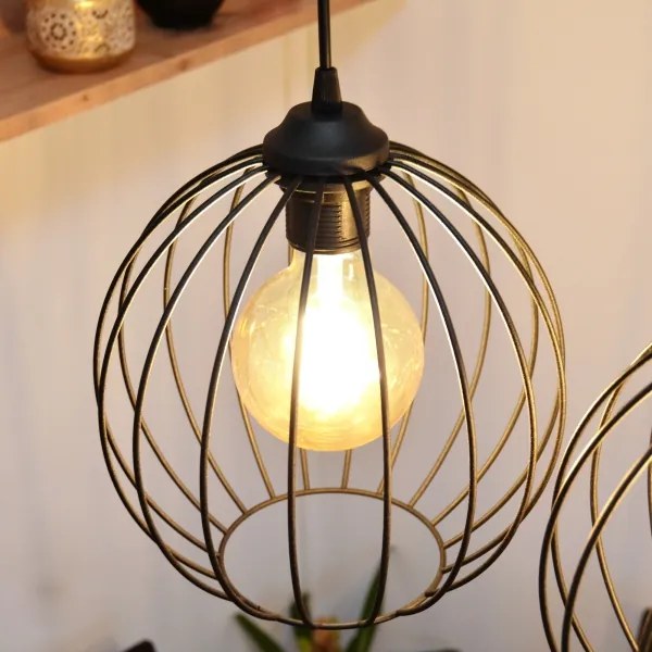 Lampadario LED a cavo MERCURE 3xE27/15W/230V