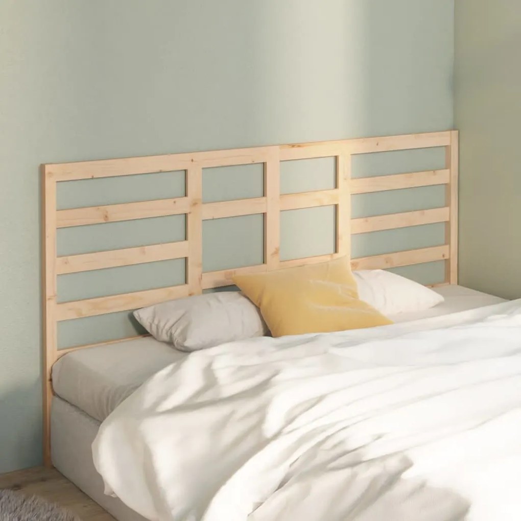 Testiera Per Letto 206x4x104 Cm İn Legno Massello Di Pino /