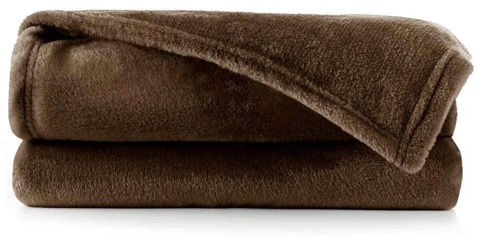 Coperta in microfibra marrone, 200 x 220 cm Mic - DecoKing