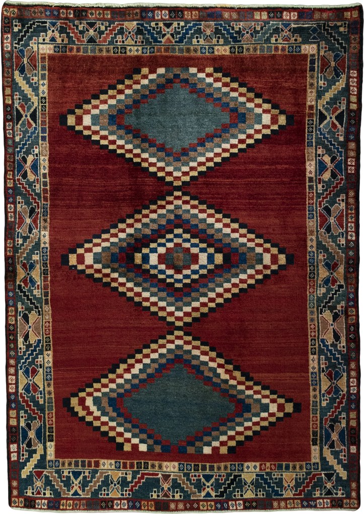 Gabbeh Tappeto persiano 180 x 130 Rosso (Iran) Annodato A Mano