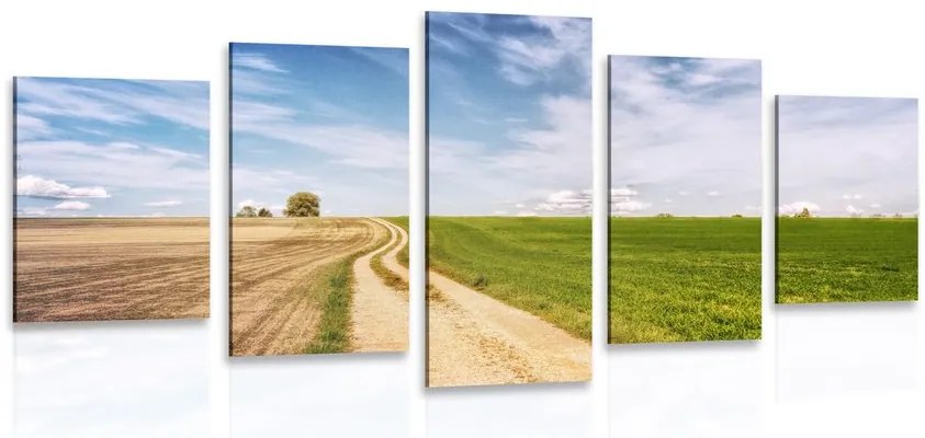 Quadri 5 pezzi – Paesaggio incantevole