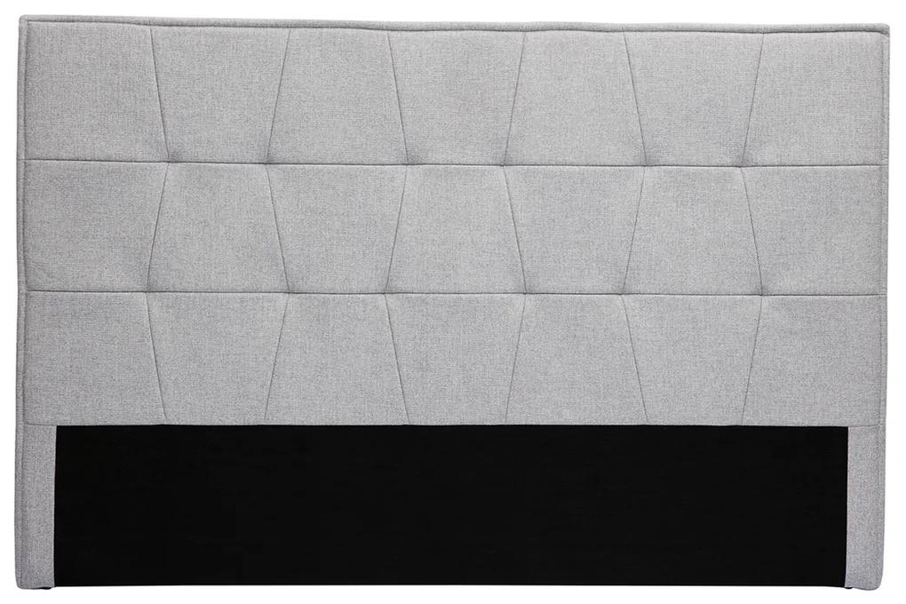 Testata letto in tessuto grigio L170 cm SUKA
