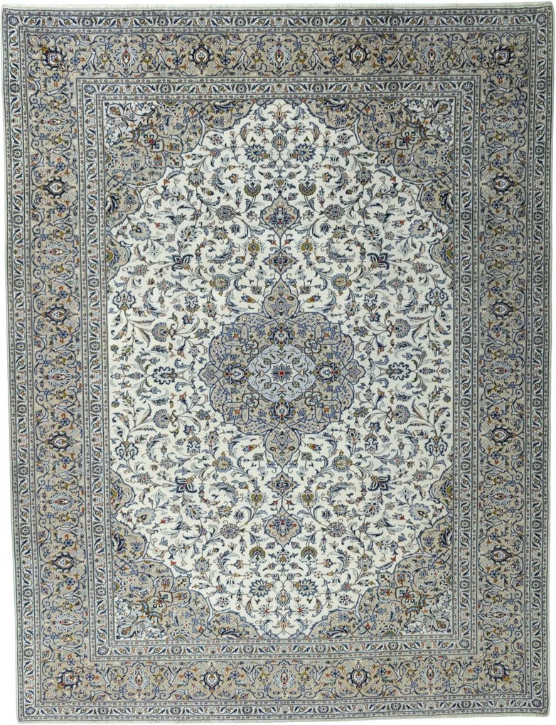 Kashan Tappeto persiano 400 x 300 Beige (Iran) Annodato A Mano