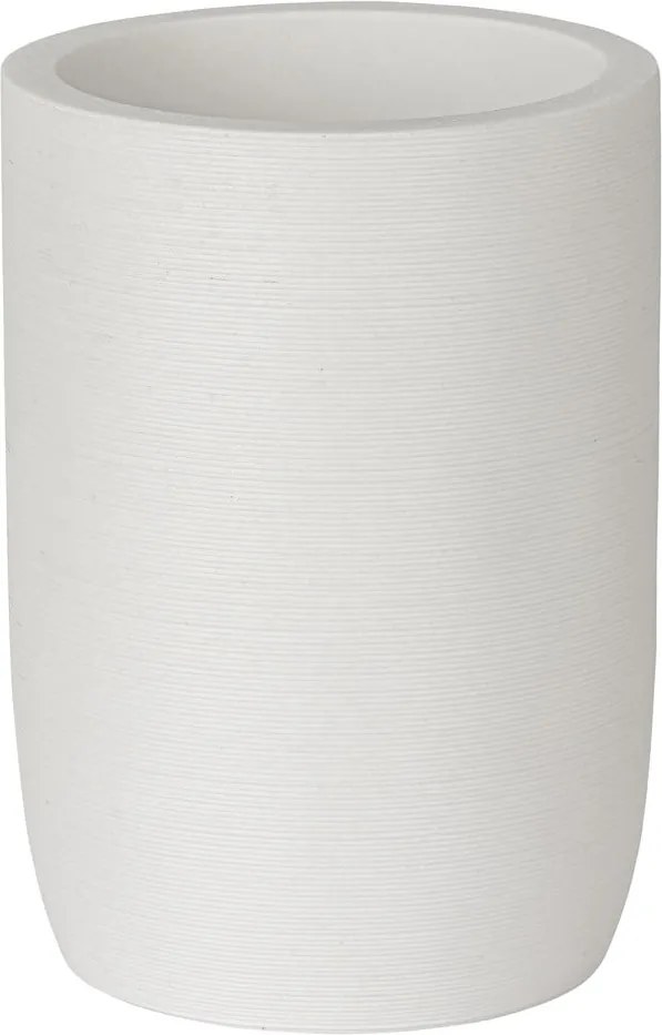 Portaspazzolino bianco opaco in poliresina Altavalle – Wenko