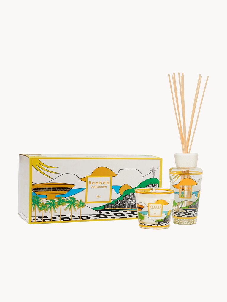 Set confezione regalo My First Baobab Rio (bergamotto, cardamomo e muschio) 2 pz