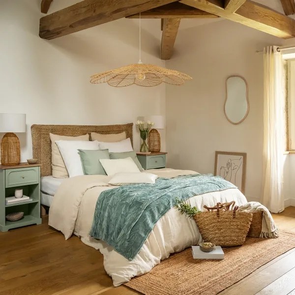 Atmosphera - Specchio da parete LIVIA 75x45 cm paulownia