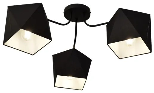 Lampadario ADAMANT 3xE27/15W/230V nero