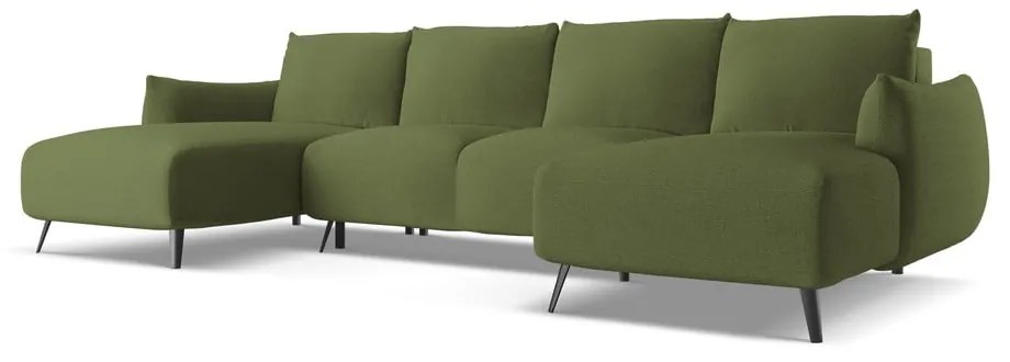 Divano angolare verde Malie – Makamii