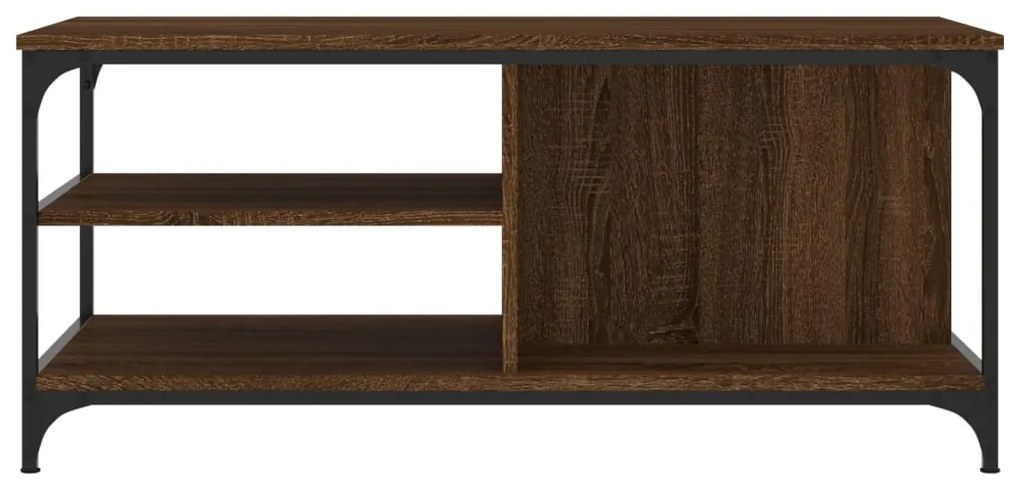 Tavolino da Salotto Rovere Marrone100x50x45cm Legno Multistrato